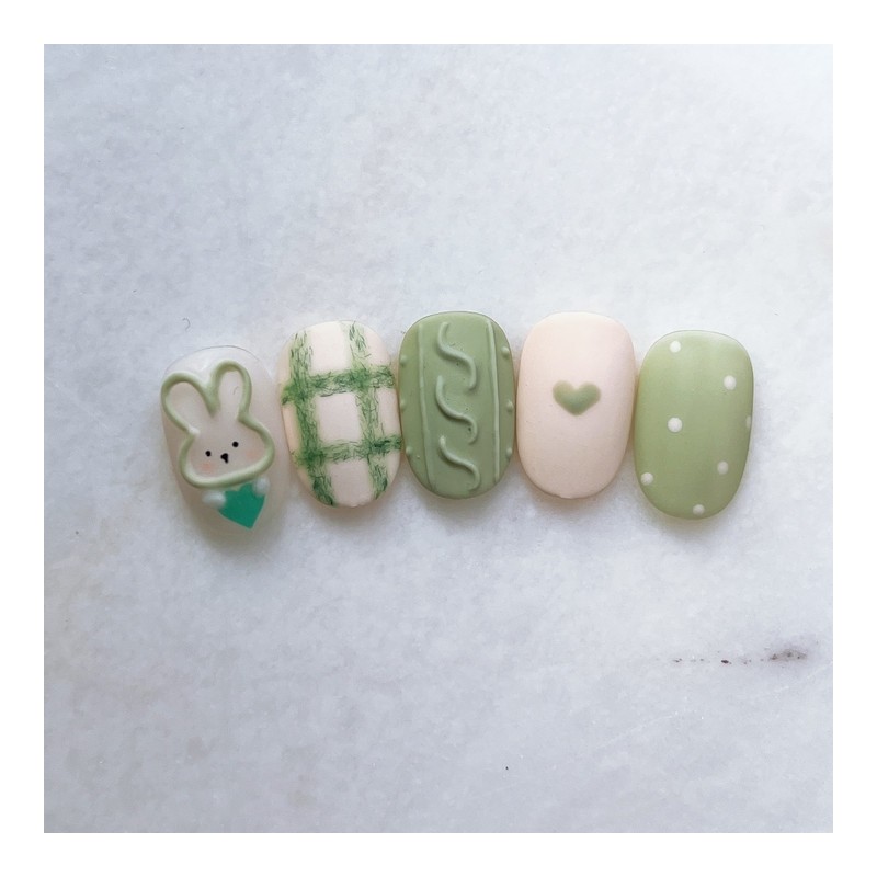 Olive knit - Short nose pin / 올리브니트 - 숏코핀