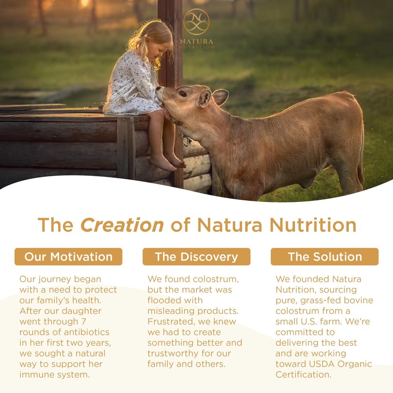 Natura Nutrition Natura Bovine Colostrum Powder – First Milking, Grass-Fed