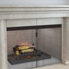 Flamorrow Adjustable Rod and Valance Kit - Fireplace Curtain Rod