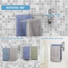 Adjustable Bathroom Towel Rack JSVER SUS304 Stainless Steel Towel Rack,