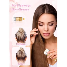 Hair Wax Stick & Slick Back Hair Brush – Frizz Control for Women & Kids, Non-Greasy & No Residue – Smooths Flyaways, Creates Sleek Ponytails & Buns – 