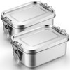 Umigy 2 Pcs Stainless Steel Bento Box 550ml Metal Lunch