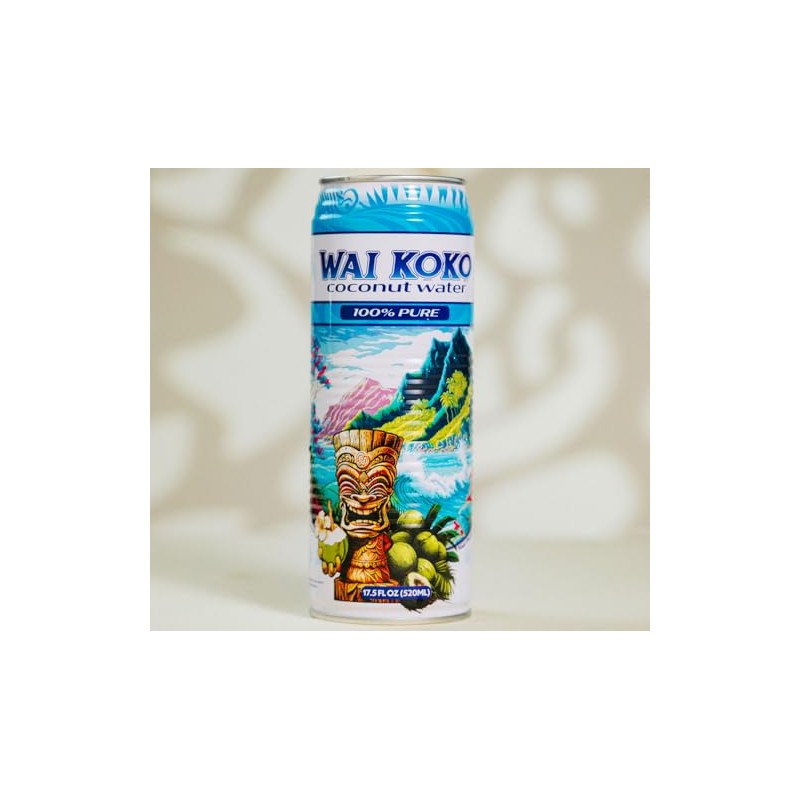 Wai Koko Coconut Water 100% Pure Coconut Water, 17.5 Fl