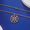 VASSAGO Seal of Shamash Symbol Pendant Necklace Sun God Pendant