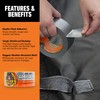 Gorilla Tape, 1.88 in x 10 yd, Silver (Pack of
