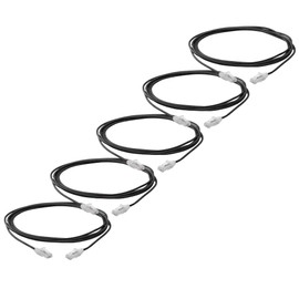 trueCABLE Cat6 Component Rated Patch Cable, Unshielded U/UTP, CM Rated, UL Listed, PoE++, 28AWG 4/PR, Black, 10ft, 5 Pack