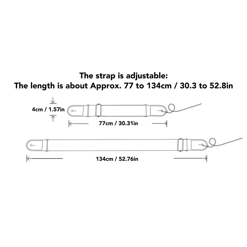 Ukulele Strap Embroidery Style Retro Metal Buckle Adjustable Breathable Shoulder