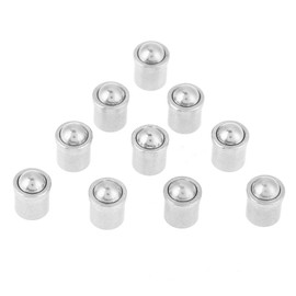 Ball Plungers, Pack of 10pcs 304 Stainless Steel Push Fit Ball Spring Smooth Plunger 7×6mm