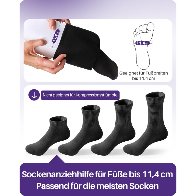 Kekoy 11.4cm Large Sock Dressing Aid for Seniors Blue