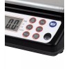 San Jamar SCDG33BK Square Professional Digital Scale Black with Stainless