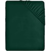 Utopia Bedding Fitted Sheet Double, Emerald - Deep Pocket 14
