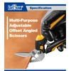 LABEAR-8.5" Heavy Duty Scissors, Carpet Cutter, Industrial Scissors, Multipurpose, Scissors