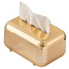 Tissue Box Cover Rectangular Electroplating Retro Napkin Box Holder for