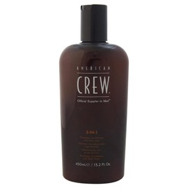 AMERICAN CREW Champú, acondicionador y gel de baño 3 en 1 de para hombres, 15,2 oz