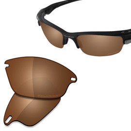 Saucer Premium Replacement Lenses for Oakley Fast Jacket OO9097 Sunglasses, High Definition - Amber Brown Polarised