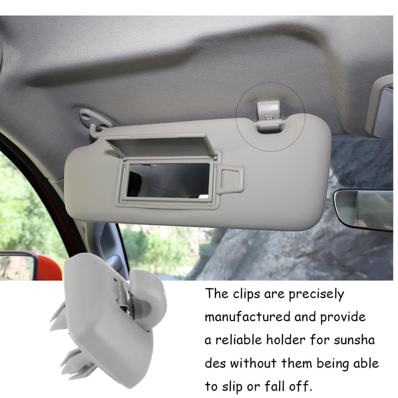 Ginddy Sun Visor Hooks, Pack of 2 Car Sun Visor