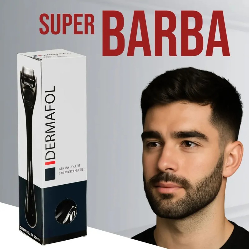 Dermaroller Hair Roller Barbarian Brothers Barba Cabello Aguja 0.5mm 1200
