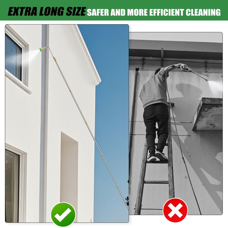Gutter Cleaning Tools From the Ground, 10 Pack 9 FT