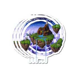 MrMint Stickers Kingdom of Zeal - Chrono Trigger (3 Pcs/Pack) 3x4 Inch Laptop Decals