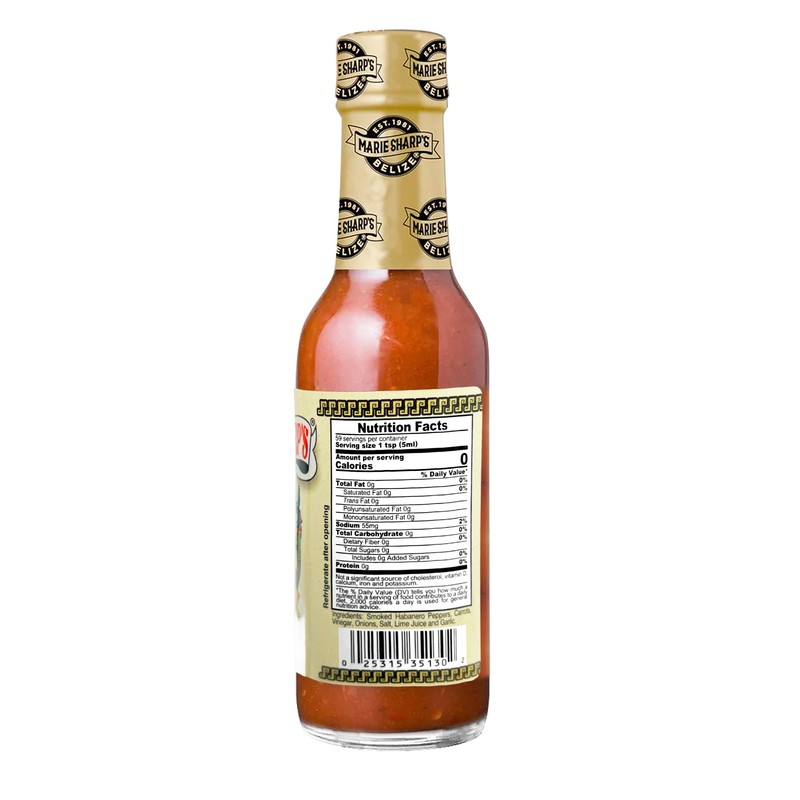 Marie Sharp’s Smoked Habanero Pepper Sauce, 10 oz – Belizean