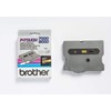 Brother TX-611 Labelling Tape Cassette, Black on Yellow, 6 mm