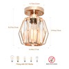 Mlihove Hallway Ceiling Lights Crystal Lighting, Gold Samll Chandelier Modern