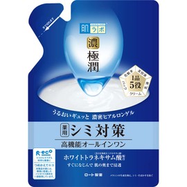 Rohto Hadalabo Gokujun Whitening All in One Perfect Gel 80g Refill