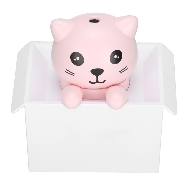 Air Humidifier 330ml Mute Adjustable Fog Mode Cat Shape Portable