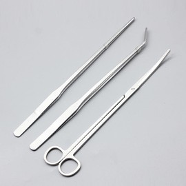 Aquarium Plants Tools, Aquascaping Tweezers Scissor Spatula Tool Stainless Steel Aquarium Tank Aquascaping Tools Set for Fish Starter Kits (3pc/4pc/5pc) (5 PCS)