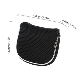 Andux Mesh Mallet Putter Cover Golf Putter Head Covers Black, Square MT/TG14