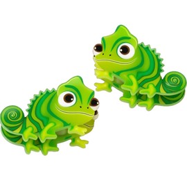 2 Pack Green Lizard Hair Claw Clips, Princess Hair Accessories for Girls