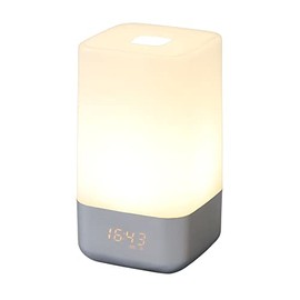 SUGGEST Alarm Clock, Wake Up Light, Light Alarm Clock, 3 Brightness Adjustment, Touch Sensor, LED Screen, Illumination Mode, Wake Up Light