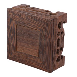 Wooden Display Stand Base,Delicate Small Teapot Base Vase Decoration Solid Wood Bonsai Pedestal Wooden Base(#1) (Length 8 Width 8 Height 3.7)