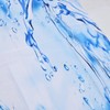 Bathroom Curtain with Hook Waterproof Elastic Hanging Shower Curtain for