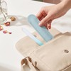 2Pcs Glass Cuticle Pusher with Leather Case & Nail Files