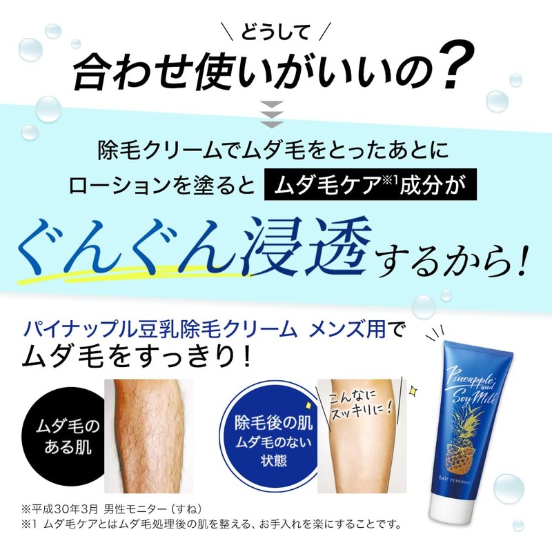 Pineapple Soy Milk Lotion for Men, Pineapple Soy Milk Hair