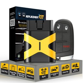 Remote2program Dodge Self Programmable Smart Car Key Keyless Entry Remote Start Replacement for Dodge Dart/Durango/Journey with FCC: M3N-40821302 (3 Buttons)