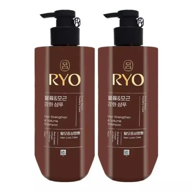 Rye 려 흑운 볼륨 앤 모근강화 샴푸 592ml x2 Black