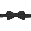 tiemart Pre-Tied Band Collar Bow Tie (Black)
