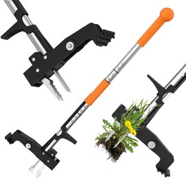 Digtokore Weed Puller Tool, Stand Up Weeding Tool with 4 Claws, Garden Weeder Tool with Ergonomic 39" Long Handle, Heavy Duty Weed Remover Tool Without Bending or Kneeling