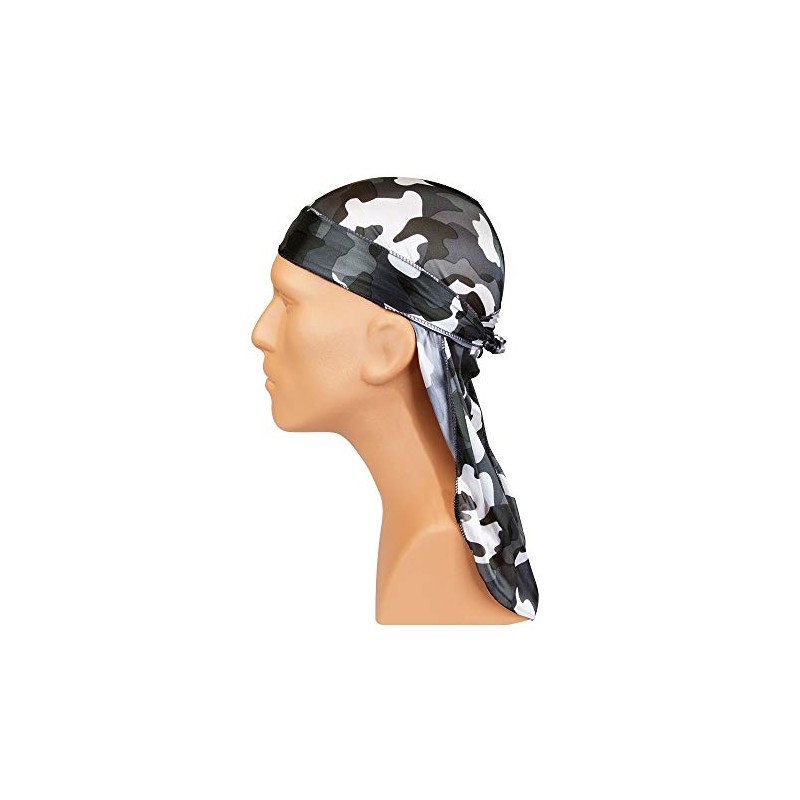 Tyche Silky Durag Royal Silky Collection Ultra Stretch Black and