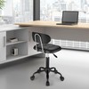 FNZIR Square Rolling Stool with Backrest Height Adjustable Chair Swivel