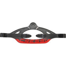 CRESSI Original Strap for Professional Scuba Mask Series C Black/Red - Original Strap Diving and Snorkeling Masks, C_Black/Red, One Size Unisex