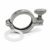 5-Pack 2-Inch SS304 Stainless Steel Tri Clamps with 64mm Ferrule