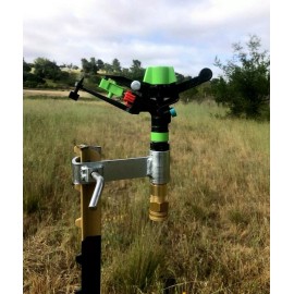 Garden T-POST SPRINKLER BEAUTIFUL COVERAGE 100 FT, W/ LOW PSI GARDEN, DUST, FOOD PLOT