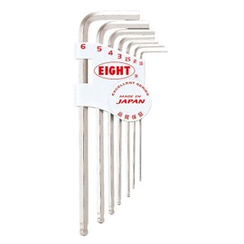 Eight TMS7 Hex Spanner Tapered Head Semi-Long Set