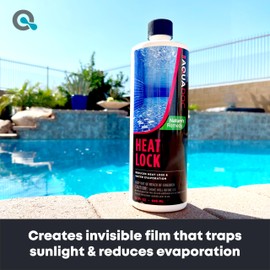 Pool Liquid Solar Blanket with Innovative Heat Lock - The Liquid Solar Blanket for Pools for UV Protectant and Pool Liquid Heat Shield to Reduce Chemical Loss - AquaDoc Pool Chemicals