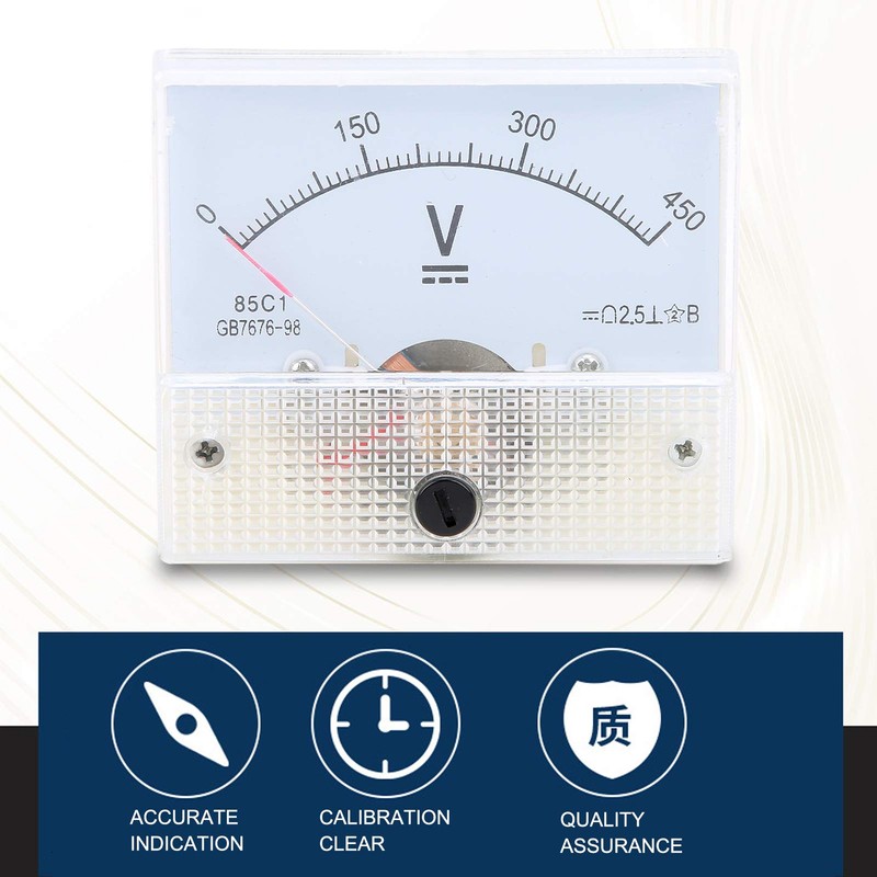 Voltmeter Pointer Voltmeter Voltmeter Analog 0-450V DC Volt Meter Voltage