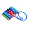 USB Switch Relay Module, 8-Channel 12V Computer USB Smart Switch