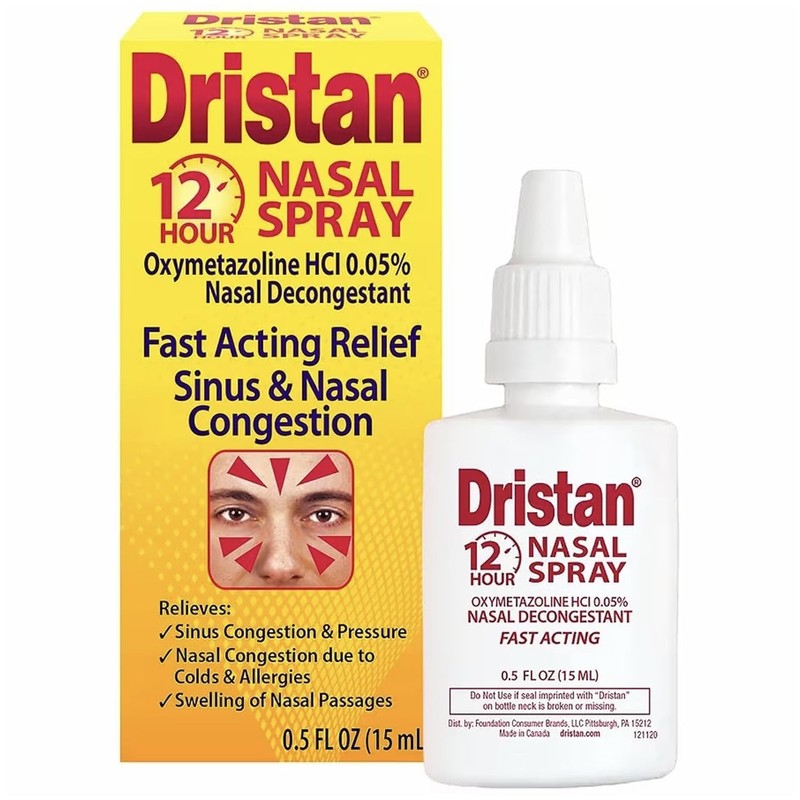 Dristan 12-Hour Nasal Spray 0.50 oz (Pack of 5)